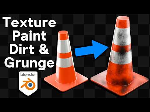 Texture Paint Dirt & Grunge on 3d Models (Blender Tutorial)