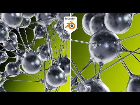 Organic Liquid Metal effect in blender 5.0 (tutorial)