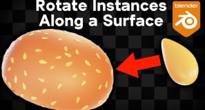 Rotate Instances Along a Surface in Blender (Geometry Nodes Quick Tip)