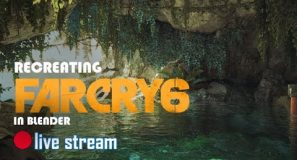 🔴 blender live  – recreating farcry 6 in blender