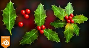 How to Make Christmas Holly Berries 🎄 (Blender Tutorial)