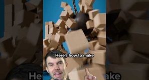 How to make a wrecking ball simulation in Blender #b3d