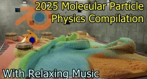2025 Molecular Particles Blender Compilation With Relaxing Music