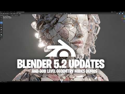 New blender 5.2 updates and god level geometry nodes