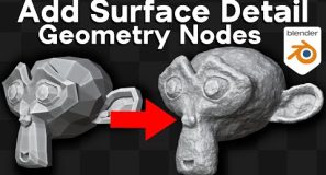 Add Surface Detail – Geometry Nodes Modifier Setup (Blender Tutorial)
