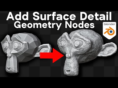 Add Surface Detail – Geometry Nodes Modifier Setup (Blender Tutorial)