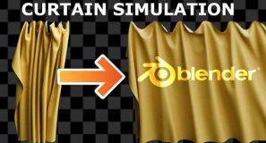 Blender | EASY Curtain Opening Animation | Tutorial