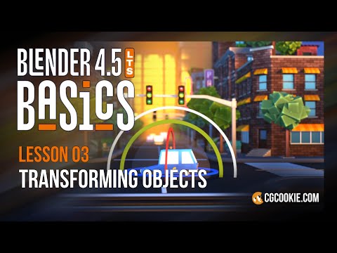 Transforming Objects in Blender – BLENDER 4.5 BASICS (part 3)