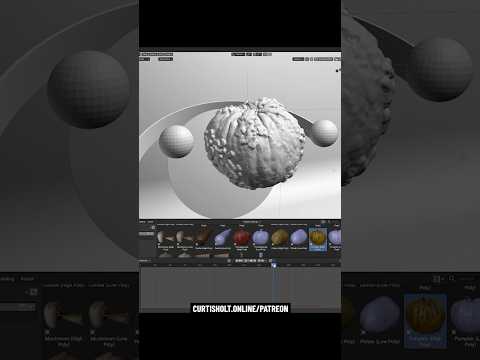 Cool Reaction Diffusion Effect in Blender! #shorts