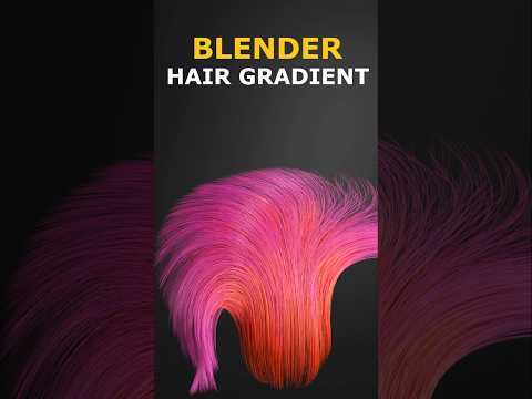 instantly Add Gradient To Hair – Blender Pro Tip #3d #blender #blender3d #tutorial