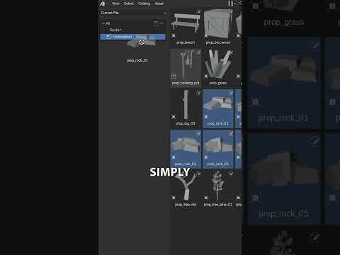 How to manage assets and asset libraries in Blender #b3d #blender3d