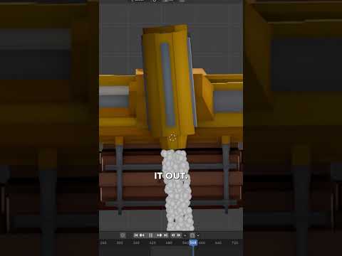 How to make an animated low-poly thruster flame effect in Blender #b3d #blender3d