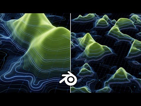 Powerful Generative Landscape Animations (Blender Tutorial)￼