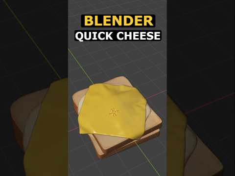 Quick Cheese – Blender Tutorial #3d #blender #simulation
