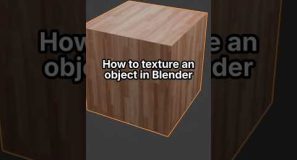 How to texture AND UNWRAP an object in Blender!