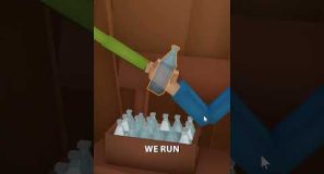 How you can hand an object from one character to another in Blender #b3d #blender3d