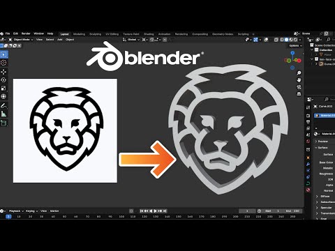 Turn SVG’s Into 3D Objects | Beginners Blender Tutorial