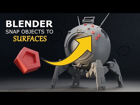 How to Snap Objects To Surfaces  | Beginners Blender Tutorial