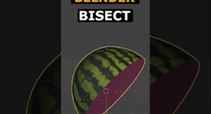 Blender – Quick Slice with Bisect Tool #blender #3d #cgi #tutorial