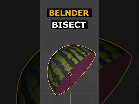 Blender – Quick Slice with Bisect Tool #blender #3d #cgi #tutorial