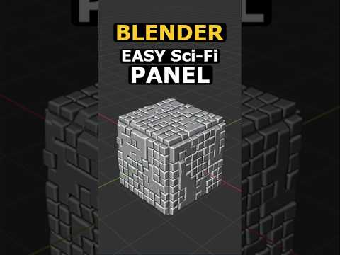 Blender – SciFi pane – Quick Tips #3d #blender #tutorial