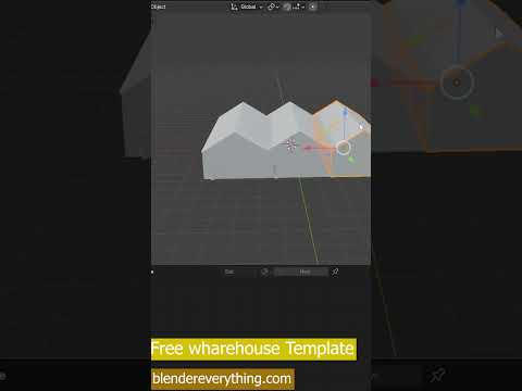 free ware house building model blender templates and starter files #shorts