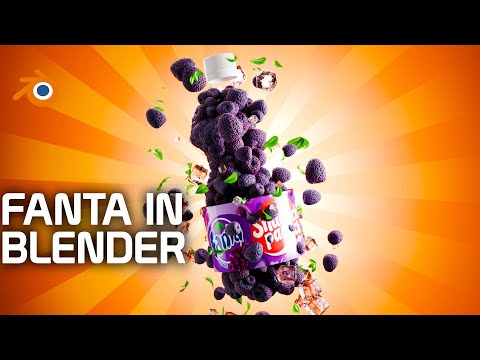 making a fanta commercials in blender