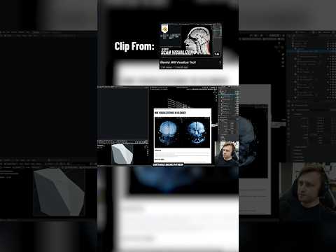 The Story Behind my Blender MRI Project!  #shorts #blender