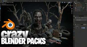 Crazy detailed blender model packs