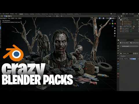 Crazy detailed blender model packs