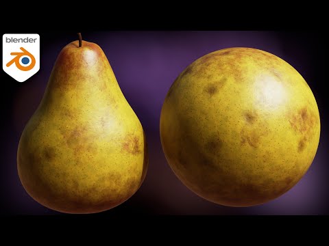 Procedural Pear Material🍐(Blender Tutorial)