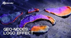 Blender – Stunning Geo-Nodes Logo Effect