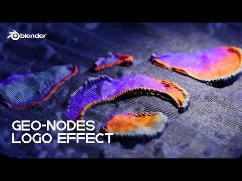 Blender – Stunning Geo-Nodes Logo Effect