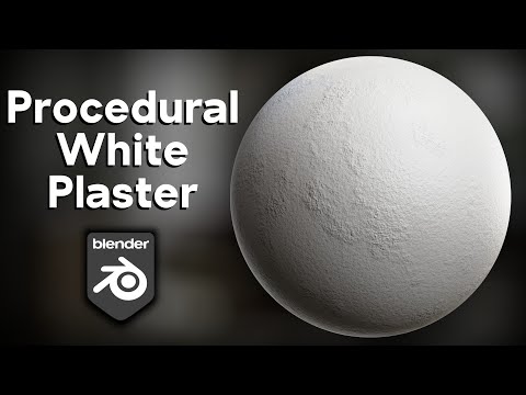 Procedural White Plaster Material (Blender Tutorial)