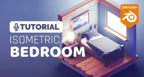 Blender 3D Isometric Bedroom Full Tutorial | Polygon Runway