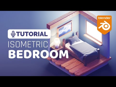 Blender 3D Isometric Bedroom Full Tutorial | Polygon Runway