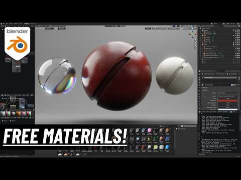 New: Free Materials for Blender!