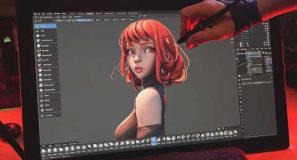 Sculpt with me – 3D Modeling Crimson Girl in Blender