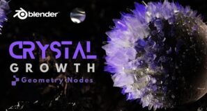 Blender Geometry Nodes: Crystal Growth