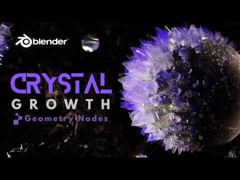 Blender Geometry Nodes: Crystal Growth