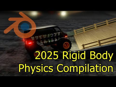 2025 Rigid Body Physics Blender Compilation With SoundFX