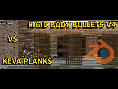 Bullets vs Keva Planks Version 4 Blender