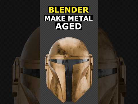 Blender: Make Metal Look Old #3dmodeling #3d #blender #blender3d