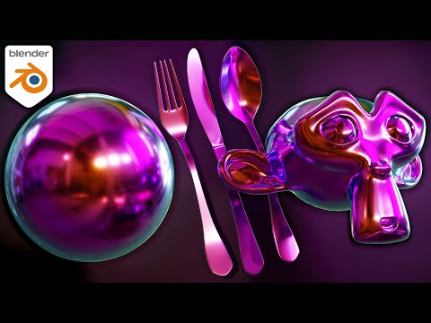 Procedural Iridescent Metal Material (Blender Tutorial)