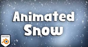 Animated Falling Snow 🌨️ (Blender Tutorial)
