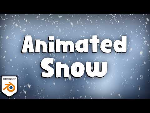 Animated Falling Snow 🌨️ (Blender Tutorial)
