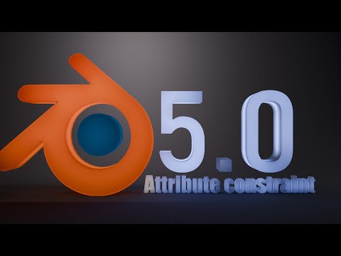 How to use the New Geometry Attribute Constrain in blender 50
