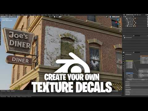 Creating texture decals in blender the easy way