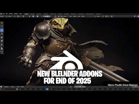 New end of 2025 blender addons