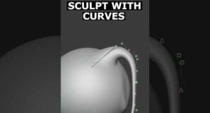 Blender: Sculpt With Curves #3d #blender #blender3d #tutorial